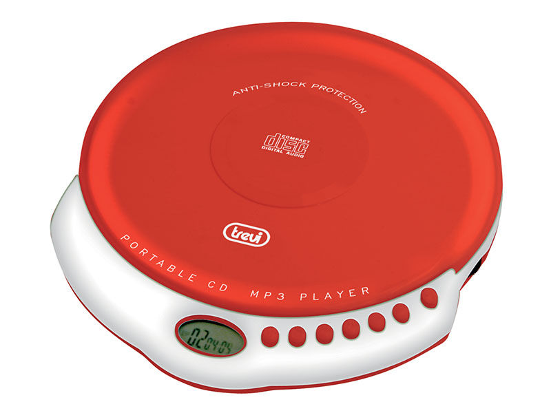 Lettore CD Portatile Mp3 Antishock Trevi CMP 498 Rosso