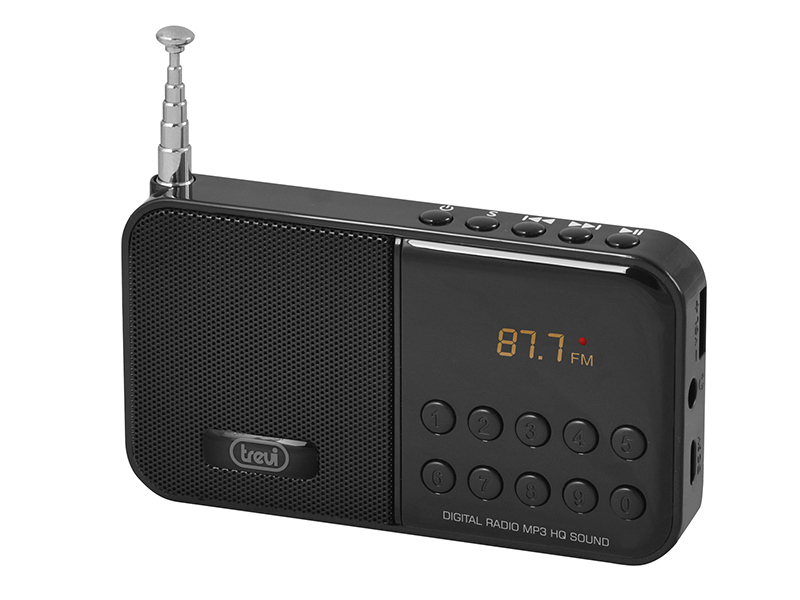 Mini Radio radiolina portatile FM lettore mp3 da USB e microSD ricaricabile  JOC