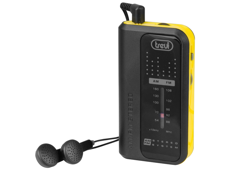 Mini Radio Portatile AM/FM Stereo TREVI RA 738 S Giallo