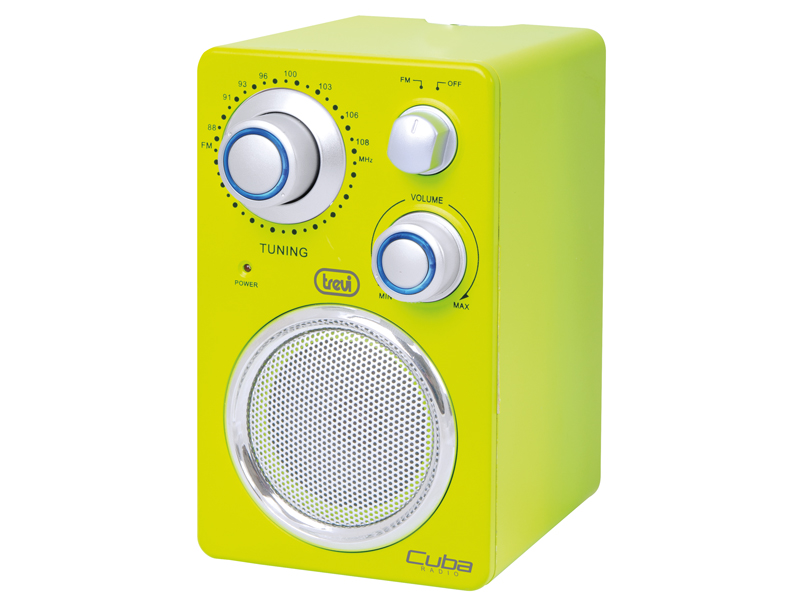 Verde Trevi RA 725 Mini AM/FM Radio Portatile con Altoparlante Integrato e Auricolari 