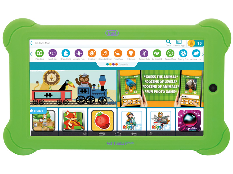 Tablet PC per Bambini Android Quad Core TREVI KidTab 7 C16 Verde