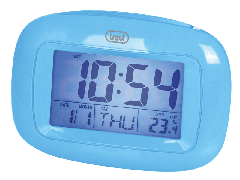 Orologio Sveglia Digitale con Termometro Trevi SLD 3016 Blu