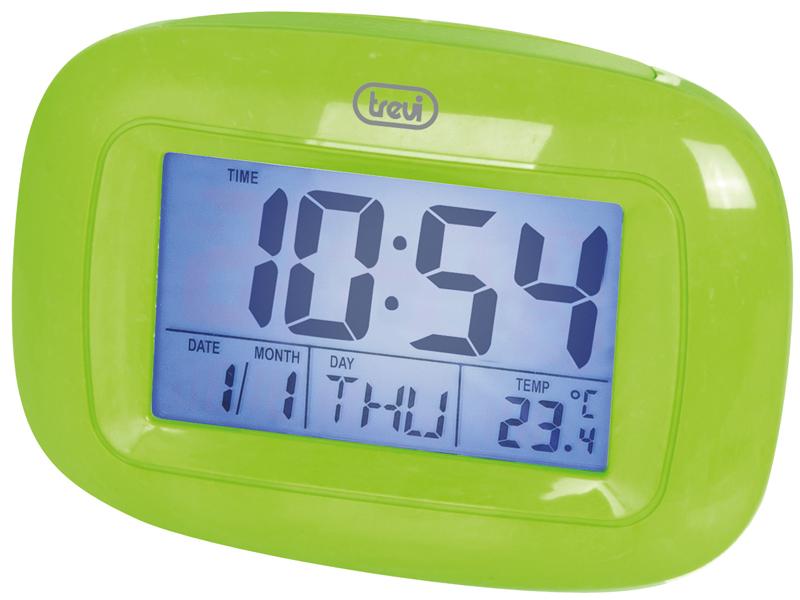 Orologio Sveglia Digitale con Termometro Trevi SLD 3016 Verde