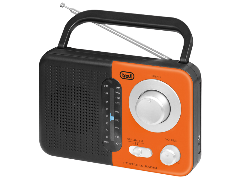 Radio Portatile AM/FM TREVI RA 768 S Nero-Arancio