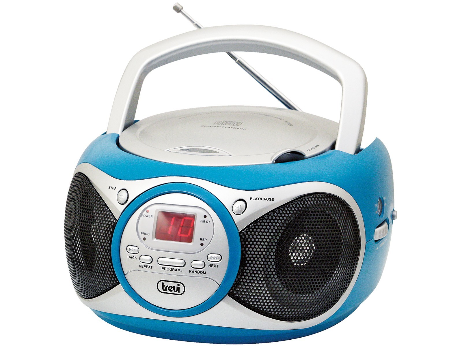 Stereo Portatile Boombox CD AUX-IN Trevi CD 512 Turchese