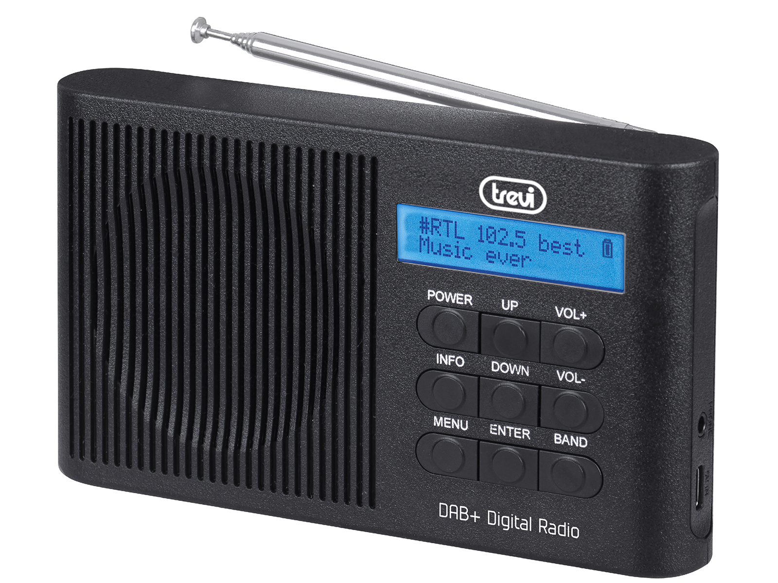 Radio Digitale Portatile DAB DAB+ FM RDS Trevi DAB 7F91 R