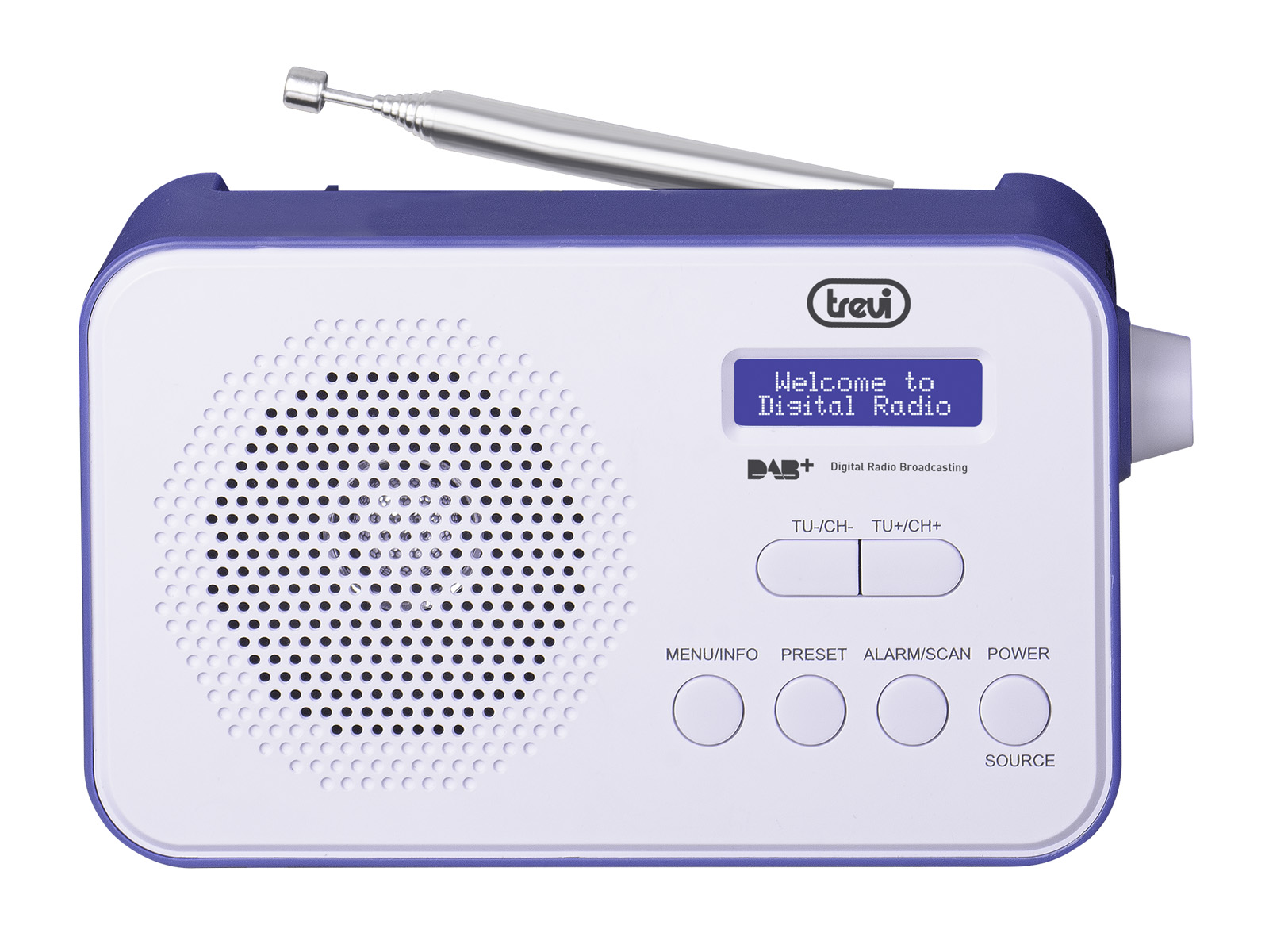 Radio Digitale Portatile DAB DAB+ FM RDS AUX-IN Trevi DAB 7F92 R Blu