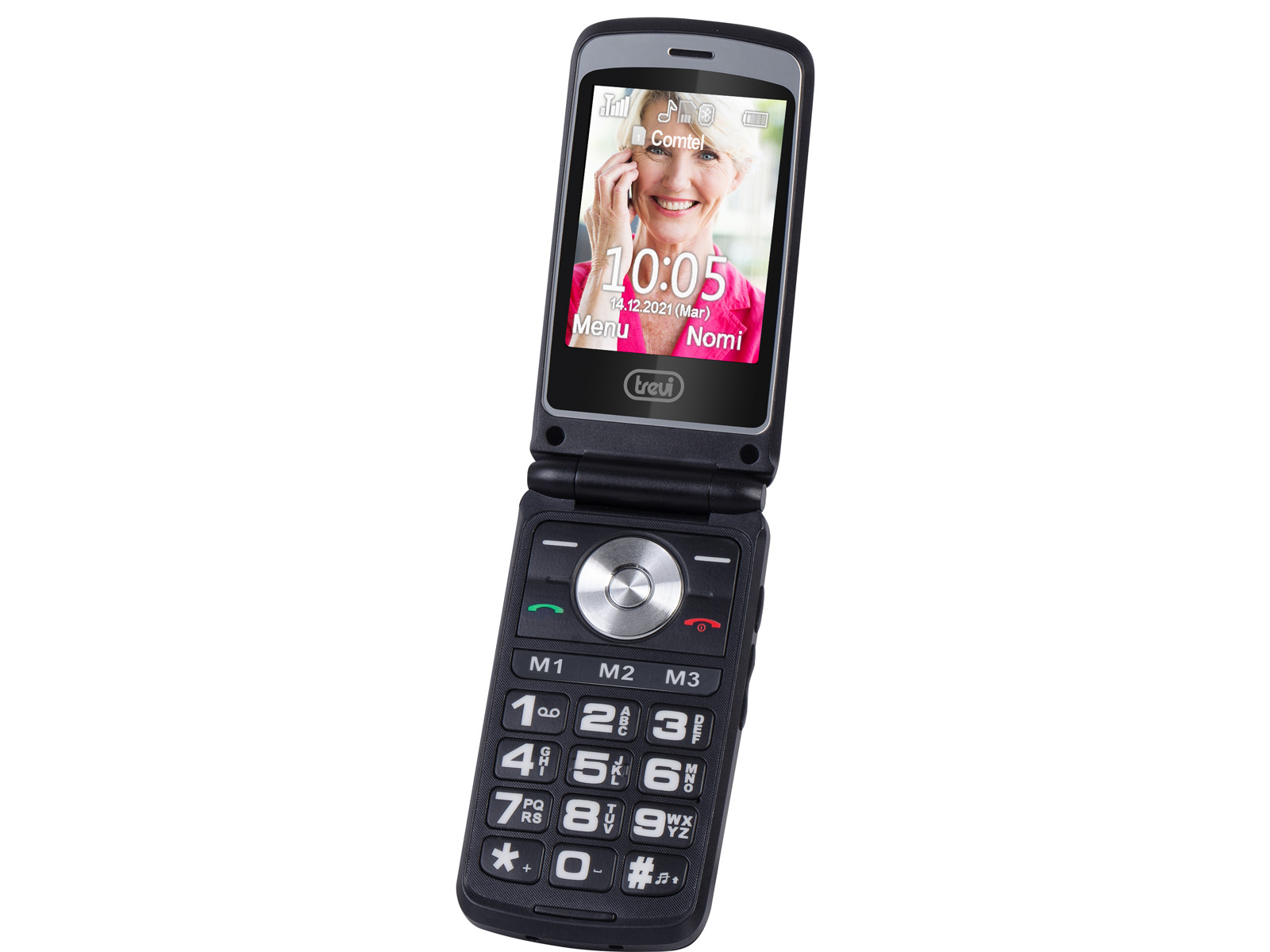 Telefono Cellulare per Anziani A Conchiglia Doppio Display Trevi