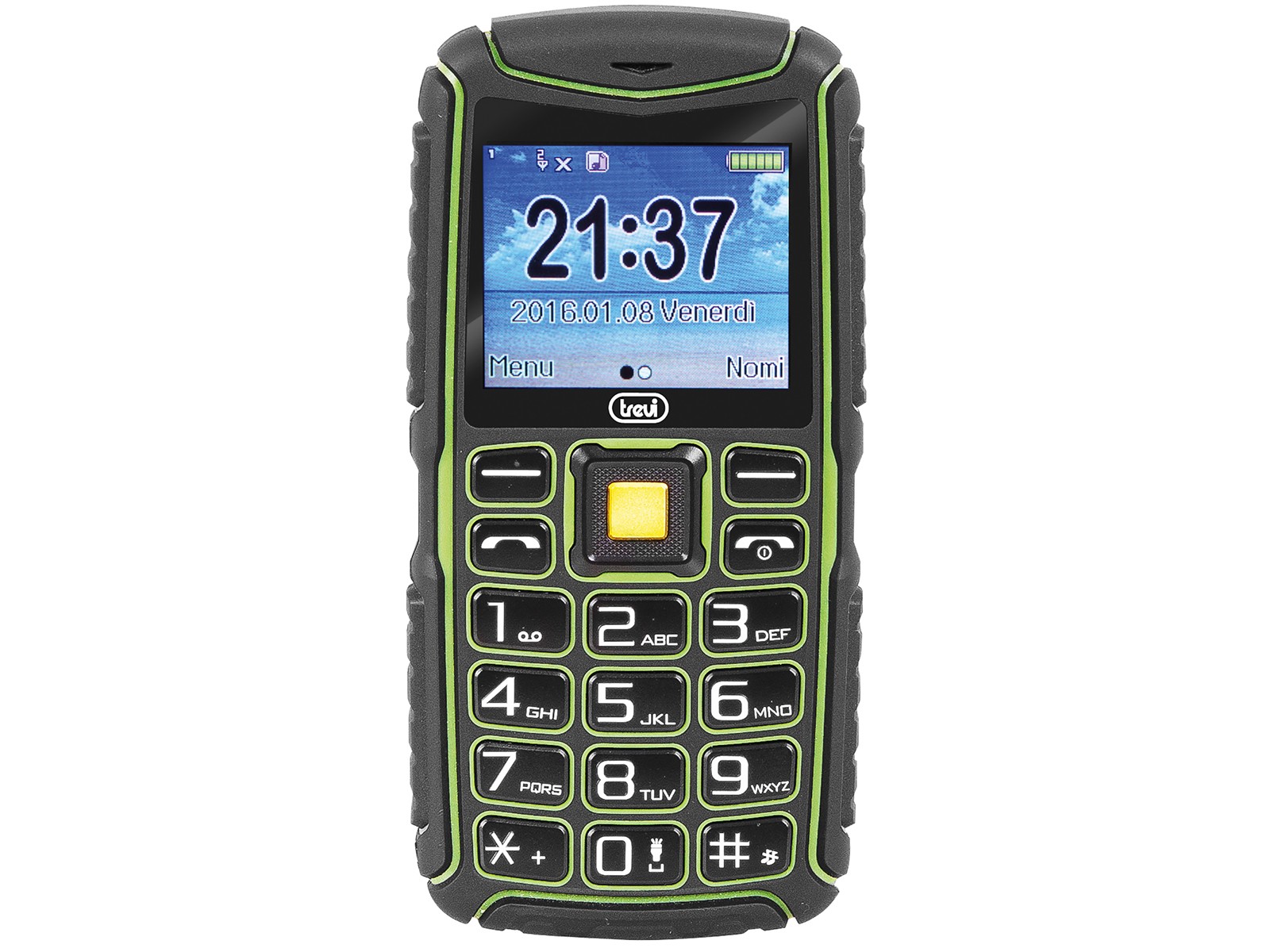 Móvil básico - Trevi Forte 70 - Teléfono móvil con móvil antigolpes,  Pantalla LCD a Color, Bluetooth TREVI, Multicolor