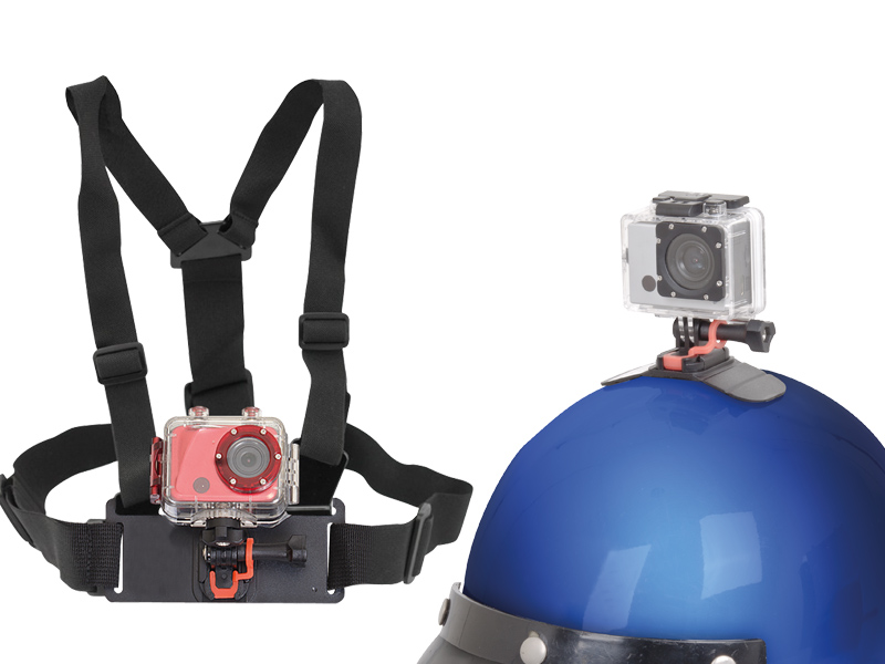 Kit Accessori Per Action Camera - 12 In 1, Compatibile Con GoPro Hero 10/9/8/7/6/5/4, Fascia Testa, Ventosa E Bastone Selfie