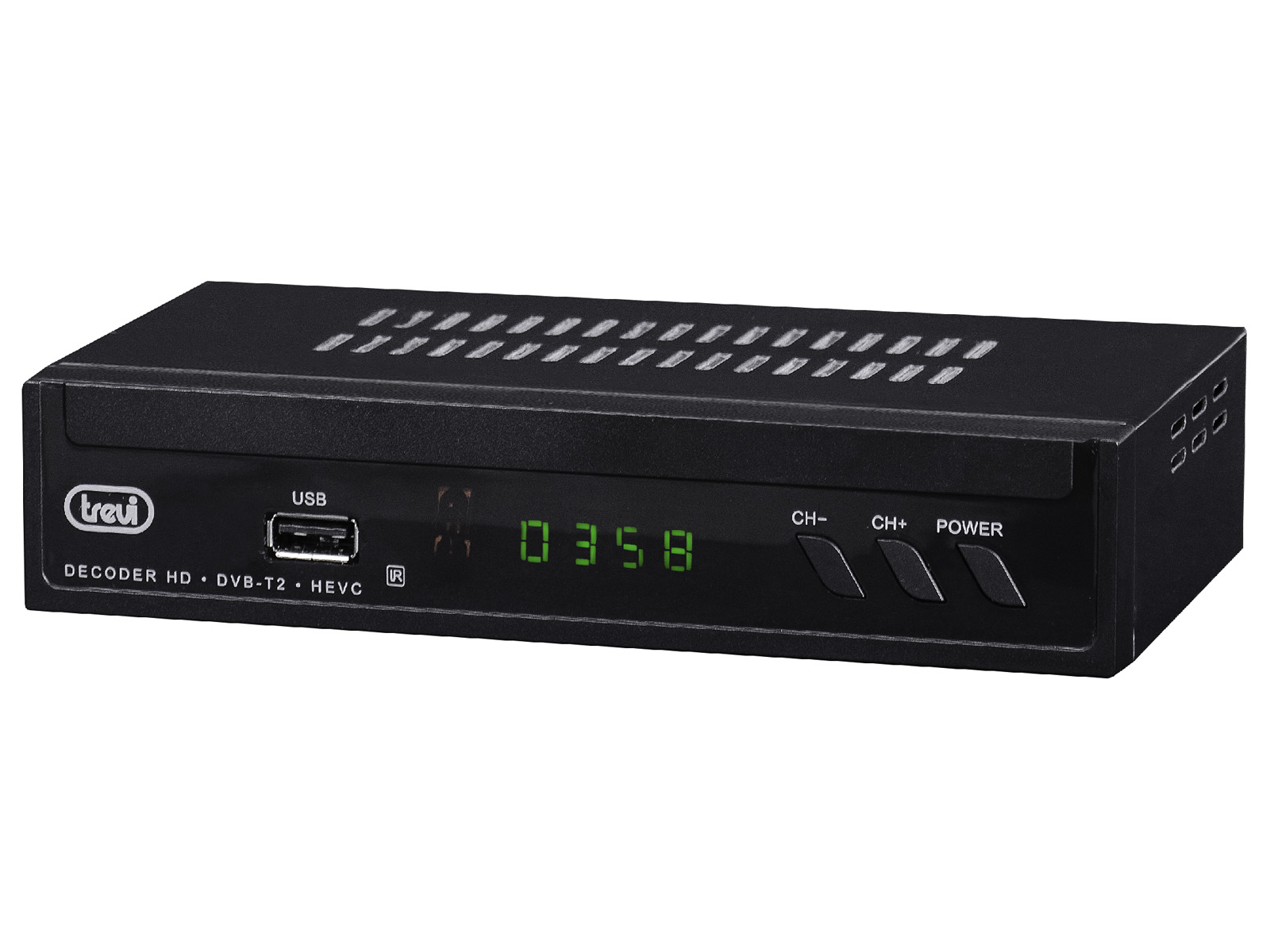 Trevi Trevi HE 3378 T2 Decoder Digitale Terrestre HD DVBT-T2 Con H.265 HEVC 10 Bit Tel 