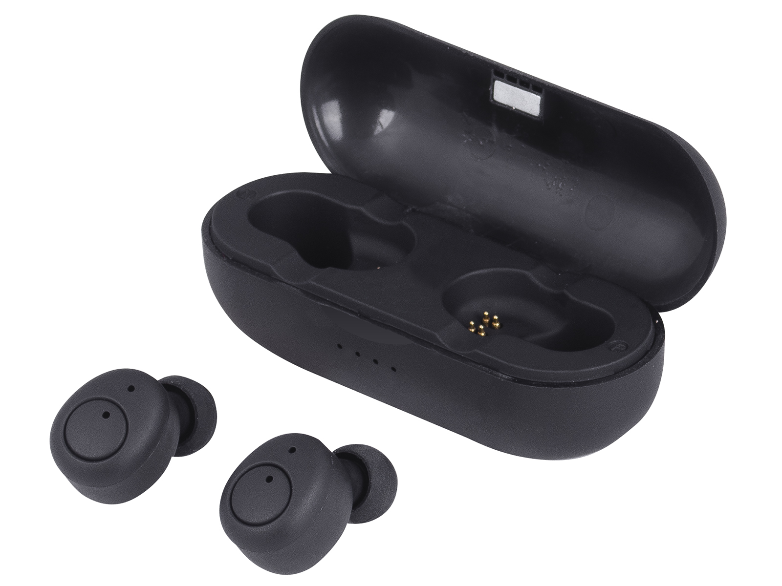 Cuffie Auricolari Bluetooth Wireless Senza Fili con Funzione TWS Trevi HMP  12E05 AIRBUDS Nero