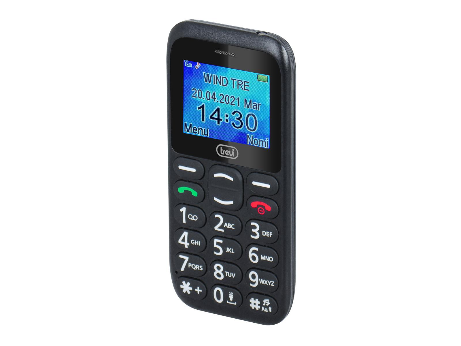 Telefono Cellulare con Grandi Tasti e Funzione SOS Trevi MAX 20 Argento