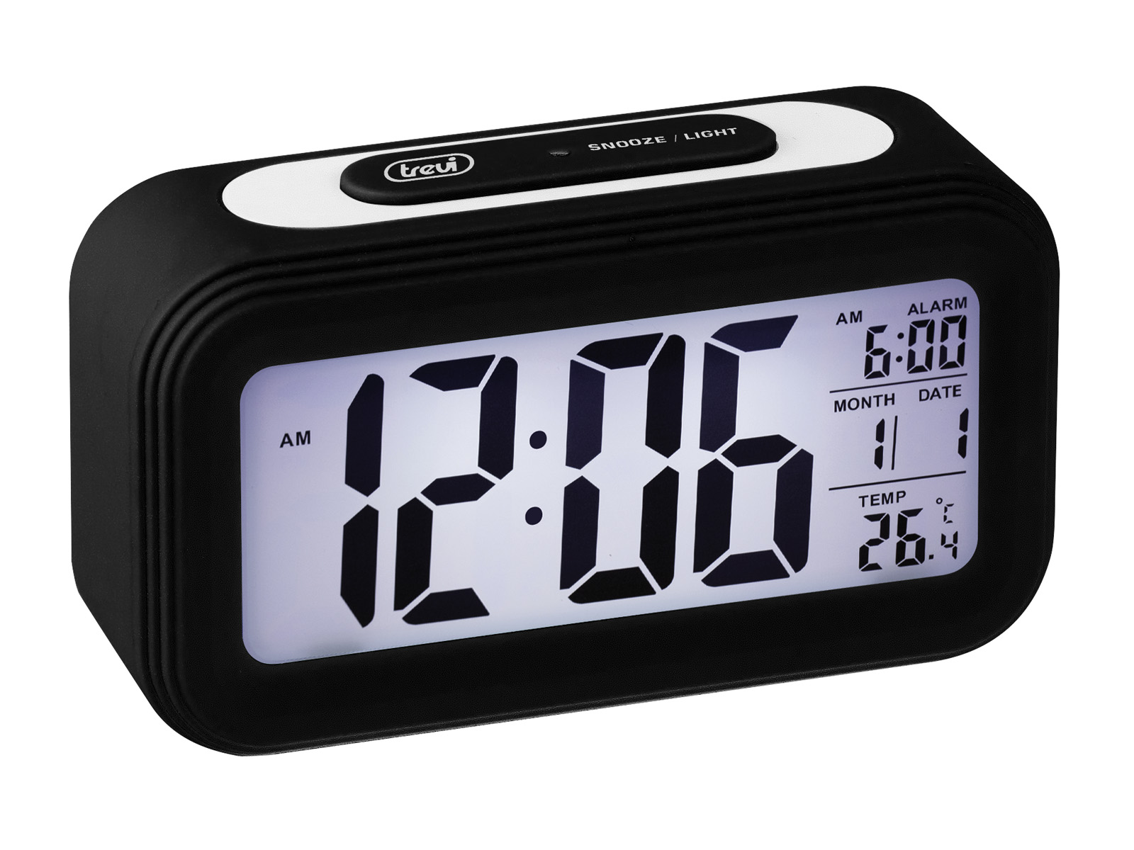 Calendario Funzione Timer Bianco Suonerie Polifoniche Termometro Funzione Snooze Trevi SLD 3016 Orologio Digitale con Grande Display 