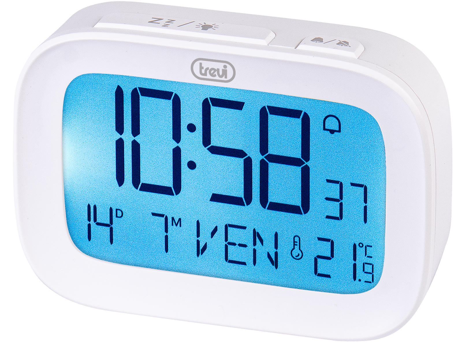 Orologio Sveglia Digitale con Termometro Integrato Trevi SLD 3850