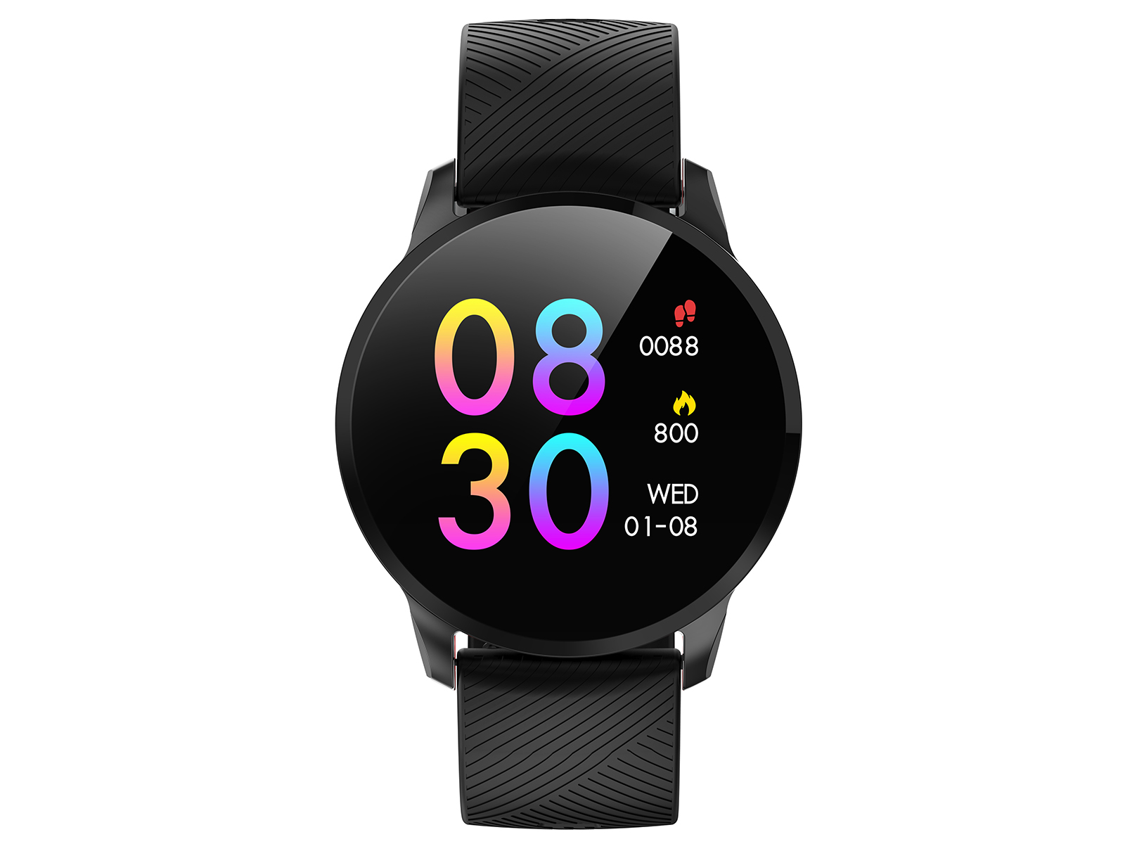 Smart Fitness Band Bracciale Cardio Pressione Sanguigna IP67 Trevi T-FIT  220 HB Nero
