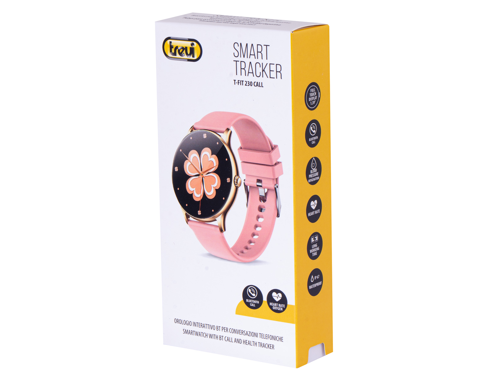 Trevi T-FIT 245 L Smartwatch Chiamate Wireless | Display Full Touch 1.27'', IP67, Monitoraggio Sonno, Passi, Frequenza Cardiaca, Spo2 - Verde - 2