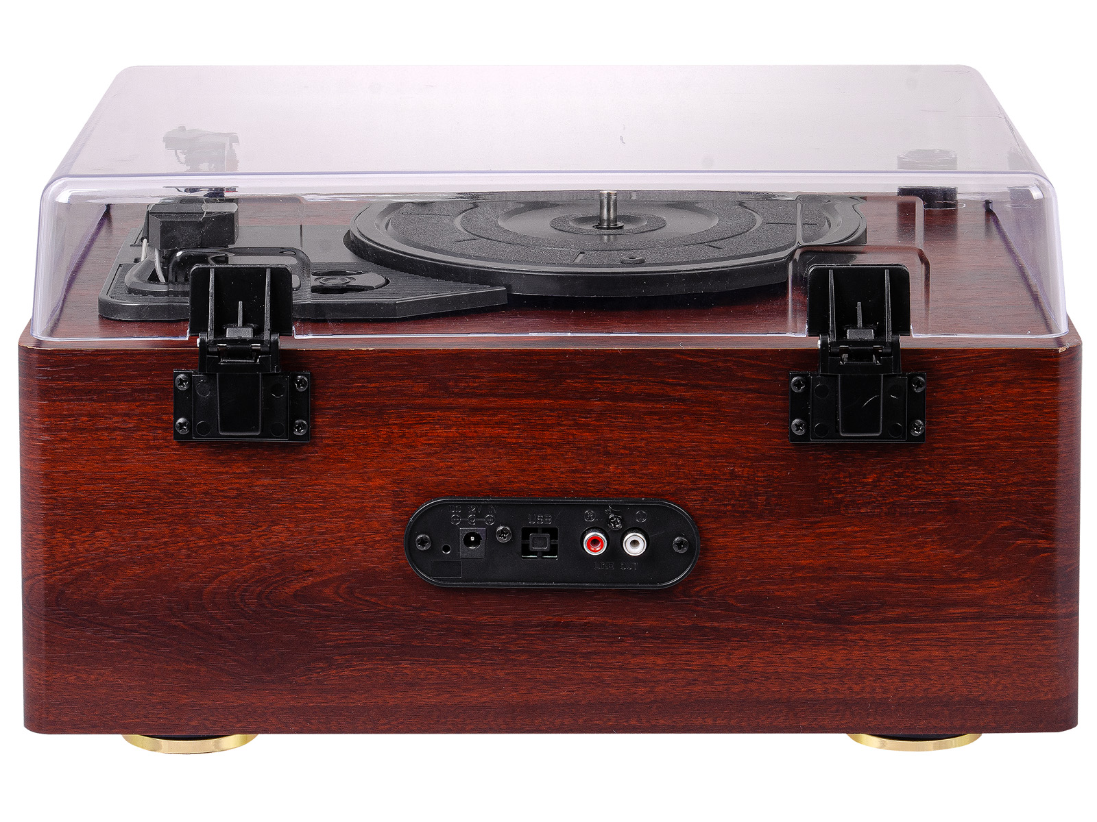 Giradischi Trevi TT 1022 BT Con Mobile Legno - Bluetooth, 3 Velocità, Altoparlanti Integrati