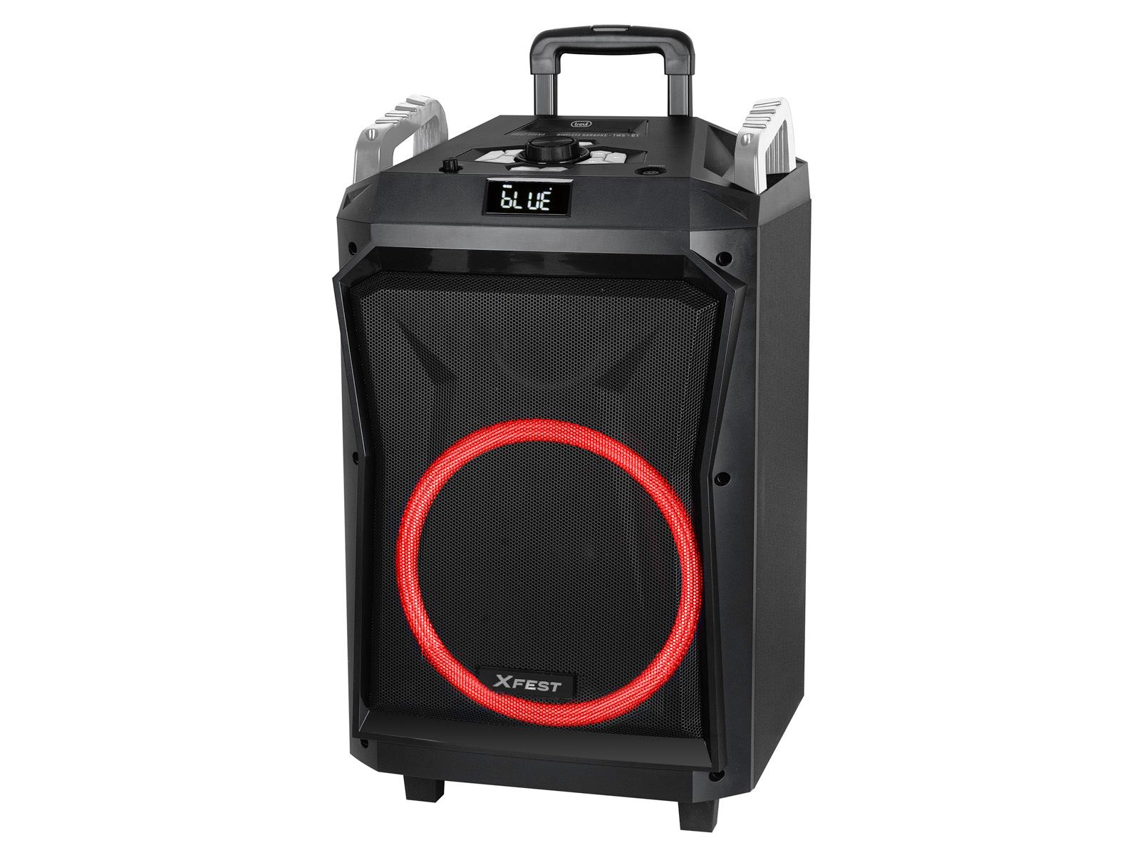 Trevi XFest XF 600 KB Altoparlante Portatile 80W Con Microfono NGS Singer Fire – Casse Karaoke Wireless Bluetooth, USB, SD, Ingressi Microfono, Luci Disco, Batteria Interna - 3