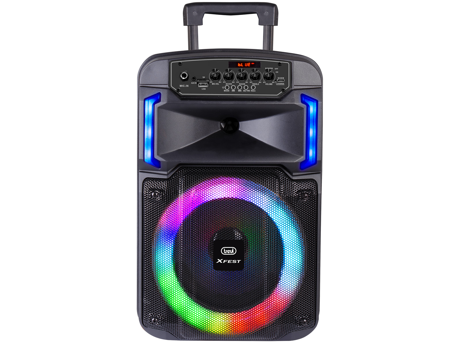 Ibiza - WAVE10 - Sistema Di Altoparlanti 800W/2x10 Con Bluetooth, USB E MicroSD - Effetto WAVE LED E Connessione Wireless TWS - Nero - Foto 4