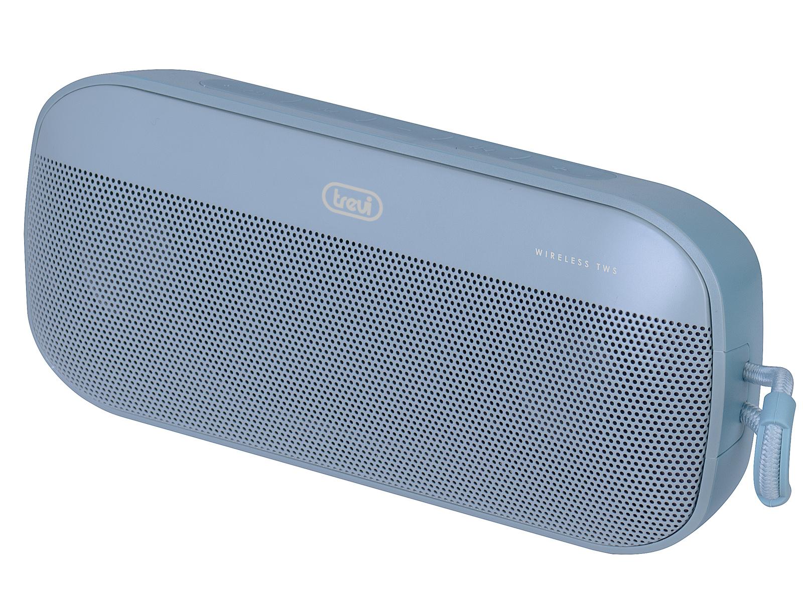 Trevi XR 8A16 Draadloze Luidspreker – 5W Bluetooth 5.3, TWS-stereo, MP3-speler, Micro-SD, USB-C Opladen, Handsfree – Zwart (Draagbaar Met Riem)