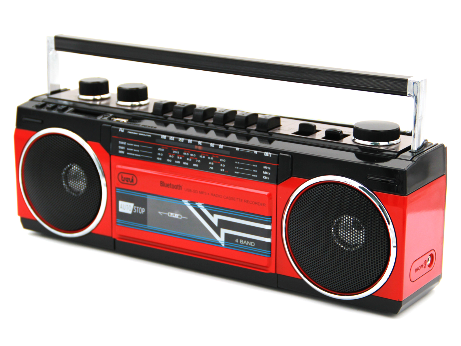 Trevi RR 501BT - Boombox - Radio cassette - noir