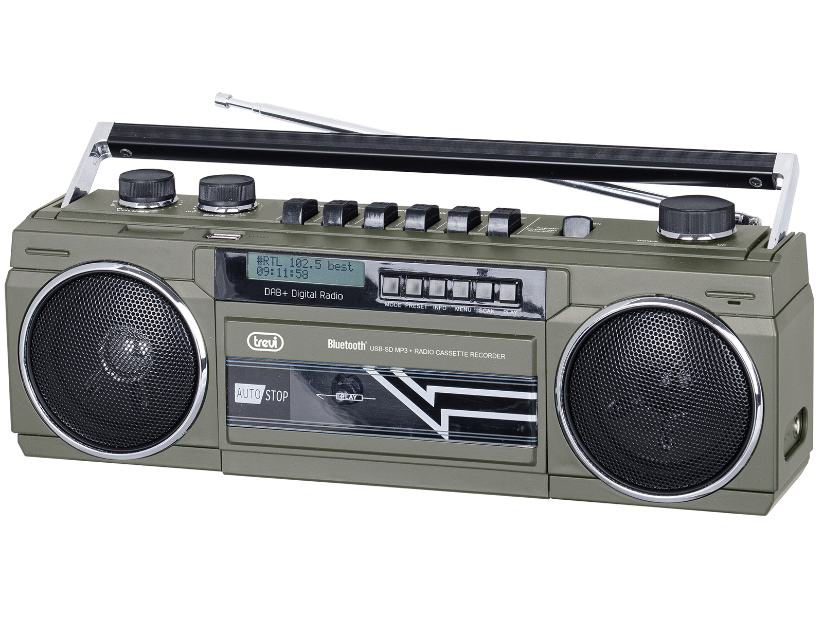 Trevi RR 501 BT Radio Registratore Portatile Usb Sd